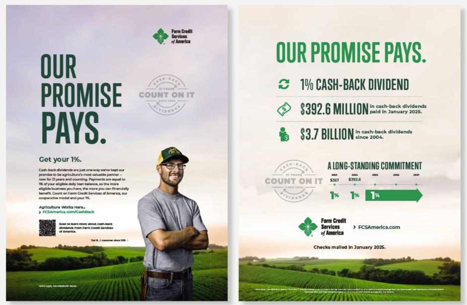 Farm Credit Services of America - Cash Back Dividends Campaign